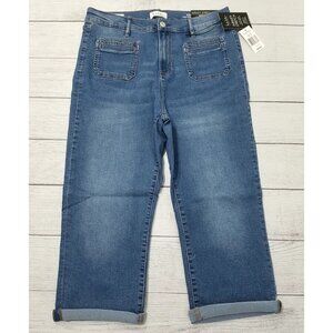 Nicole Miller Soho High Rise Capri Jeans Womens Size 12